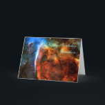 Herzlichen Glückwunsch zum Geburtstag Grandson - K Karte<br><div class="desc">Galaxien, Sterne und Nebulae Serie Details einer geheimnisvollen, komplexen Struktur innerhalb des Carina Nebula (NGC 3372) werden durch dieses Bild des "Keyhole Nebula" aufgedeckt, das mit dem Hubble-Weltraumteleskop erhalten wurde. Das Bild ist eine Montage, die aus vier verschiedenen Teleskopspitzen vom April 1999 mit Hubble's Wide Field Planetary Camera 2 zusammengesetzt...</div>