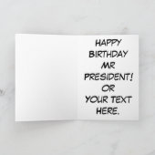 Herzlichen Glückwunsch zum Geburtstag, Herr Präsid Karte (Innenseite)