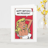 Herzlichen Glückwunsch zum Geburtstag, Herr Präsid Karte (Gelbe Blume)