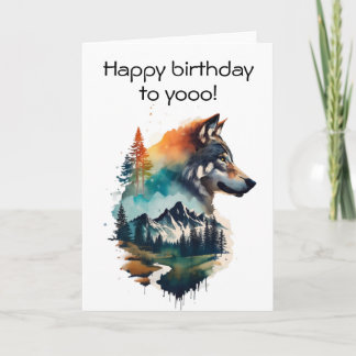 Herzlichen Glückwunsch zum Geburtstag , heulend Wo Karte