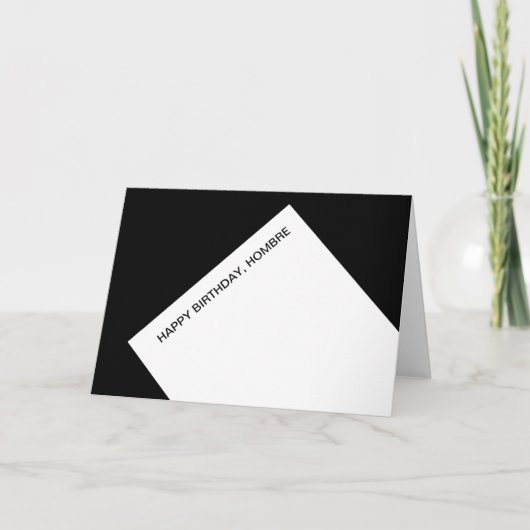 Herzlichen Glückwunsch zum Geburtstag, hombre Karte (Vorderseite)