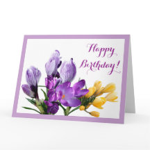 Herzlichen Glückwunsch zum Geburtstag hübsch lila 