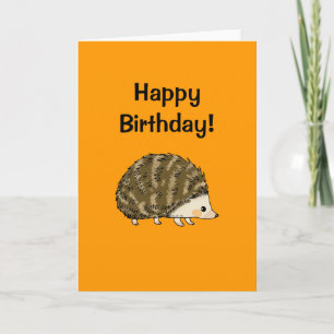 Herzlichen Glückwunsch zum Geburtstag! (Igel) Karte