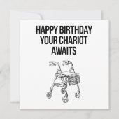 Herzlichen Glückwunsch zum Geburtstag, Ihr Chariot Karte (Vorderseite)