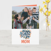 Herzlichen Glückwunsch zum Geburtstag Ihrer Mama F Karte (Gelbe Blume)