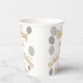 Herzlichen Glückwunsch zum Geburtstag im April Geb Pappbecher (Rechts)