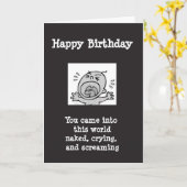 Herzlichen Glückwunsch zum Geburtstag im Betrunken Karte (Gelbe Blume)