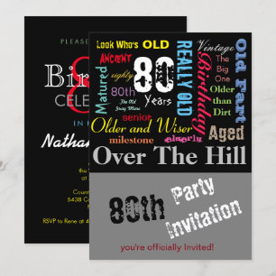 Herzlichen Glückwunsch zum Geburtstag im Graffiti- Einladung