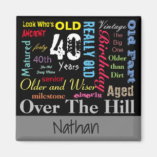 Herzlichen Glückwunsch zum Geburtstag im Graffiti- Magnet