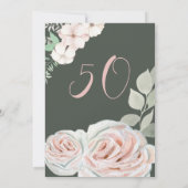 Herzlichen Glückwunsch zum Geburtstag im hellrosa Einladung (Rückseite)