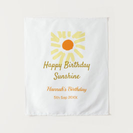 Herzlichen Glückwunsch zum Geburtstag in der Sonne Wandteppich