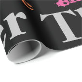 Herzlichen Glückwunsch zum Geburtstag in einem gro Geschenkpapier (Rolleneckpunkt)