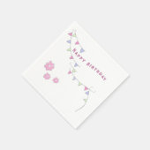 Herzlichen Glückwunsch zum Geburtstag in ihren Pas Serviette (Ecke)