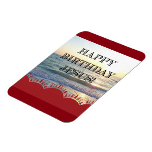 Herzlichen Glückwunsch zum Geburtstag Jesus über d Magnet