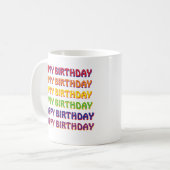 Herzlichen Glückwunsch zum Geburtstag Kaffee Tasse (Vorderseite Links)