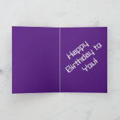 Herzlichen Glückwunsch zum Geburtstag! Karte (Innenseite)