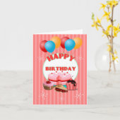 Herzlichen Glückwunsch zum Geburtstag Karte (Gelbe Blume)