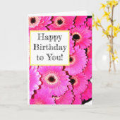 Herzlichen Glückwunsch zum Geburtstag! Karte (Gelbe Blume)