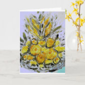 Herzlichen Glückwunsch zum Geburtstag! Karte (Gelbe Blume)