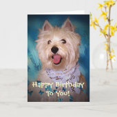 Herzlichen Glückwunsch zum Geburtstag! Karte (Gelbe Blume)