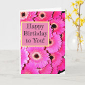 Herzlichen Glückwunsch zum Geburtstag! Karte (Gelbe Blume)