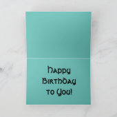 Herzlichen Glückwunsch zum Geburtstag! Karte (Innenseite)