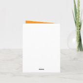 Herzlichen Glückwunsch zum Geburtstag! Karte (Rückseite)