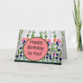 Herzlichen Glückwunsch zum Geburtstag! Karte