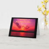 Herzlichen Glückwunsch zum Geburtstag... Karte (Gelbe Blume)