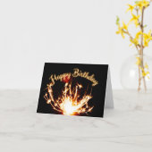 Herzlichen Glückwunsch zum Geburtstag! Karte (Gelbe Blume)