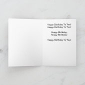 Herzlichen Glückwunsch zum Geburtstag Karte (Innenseite)