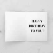 Herzlichen Glückwunsch zum Geburtstag! Karte (Innenseite)