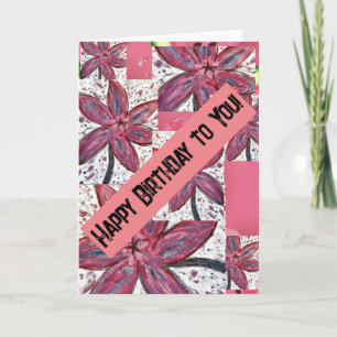 Herzlichen Glückwunsch zum Geburtstag! Karte