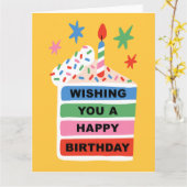 Herzlichen Glückwunsch zum Geburtstag Karte (Gelbe Blume)