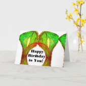 Herzlichen Glückwunsch zum Geburtstag! Karte (Gelbe Blume)