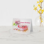 Herzlichen Glückwunsch zum Geburtstag Karte (Gelbe Blume)