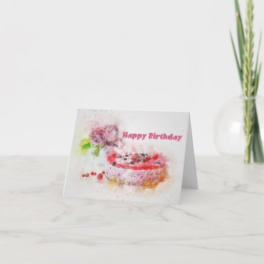 Herzlichen Glückwunsch zum Geburtstag Karte (Vorderseite)