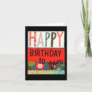 Herzlichen Glückwunsch zum Geburtstag! Karte