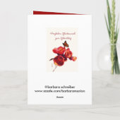 herzlichen Glückwunsch zum Geburtstag Karte (Rückseite)