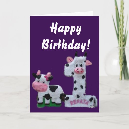 Herzlichen Glückwunsch zum Geburtstag! Karte (Vorderseite)