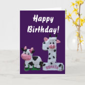 Herzlichen Glückwunsch zum Geburtstag! Karte (Gelbe Blume)