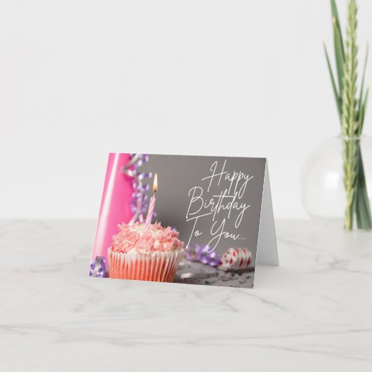 Herzlichen Glückwunsch zum Geburtstag! Karte (Vorderseite)