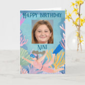 Herzlichen Glückwunsch zum Geburtstag Kinderkarte  Karte (Gelbe Blume)