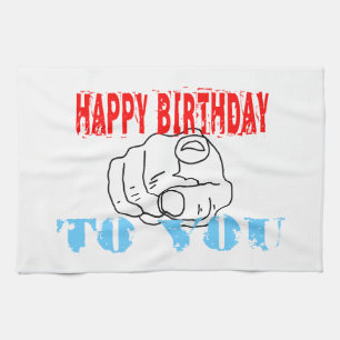 Herzlichen Glückwunsch zum Geburtstag! Küchentuch