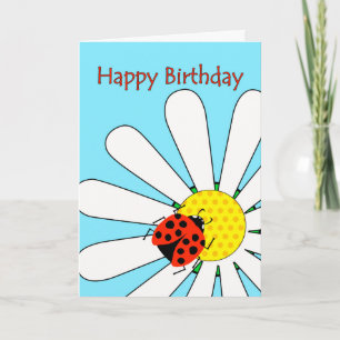 Herzlichen Glückwunsch zum Geburtstag Ladybug zur Karte