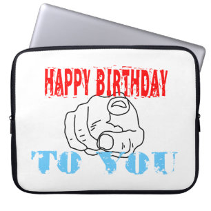 Herzlichen Glückwunsch zum Geburtstag! Laptopschutzhülle