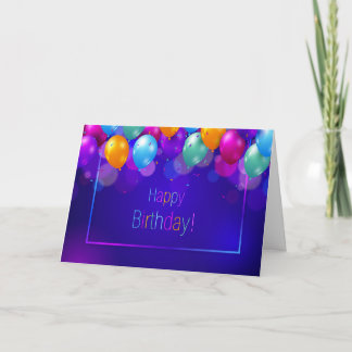 Herzlichen Glückwunsch zum Geburtstag - lebendige  Karte