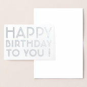 "Herzlichen Glückwunsch zum Geburtstag!" Leerseite Folienkarte (Anzeige)