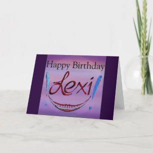 Herzlichen Glückwunsch zum Geburtstag Lexi! Karte