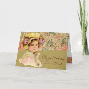 Herzlichen Glückwunsch zum Geburtstag, liebe Freun Karte